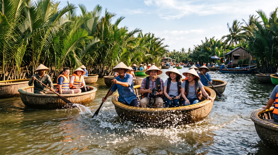 Basket Boat Riding